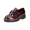 Slipper GABOR COMFORT "Gabor Comfort Slipper Leder", Damen, Gr. 39, rot (burgundy), Leder, casual, Schuhe