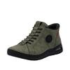 Slip-On Sneaker RIEKER "Ready2GO", Damen, Gr. 43, grün (khaki), Nubuklederimitat, sportlich, Schuhe, High Top Sneaker, Boots, Stiefelette mit verstärkter Fersenkappe