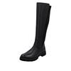 Stiefel REMONTE, Damen, Gr. 42, Varioschaft, schwarz, Leder, Lederimitat, Elastischer Einsatz, unifarben, klassisch, Schuhe, Langschaftstiefel, Stretchstiefel, mit herausnehmbarer Einlage