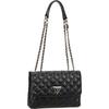 Guess Handtasche Giully II 2 Comp Conv Flap Black Schwarz Damen