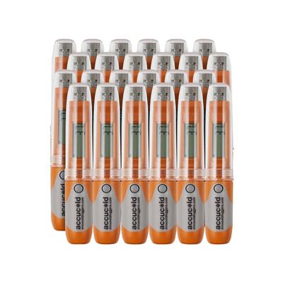 Accucold DLSA11-24P Portable USB Temperature Data Logger w/ LCD Display - 24 pack