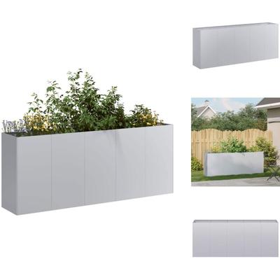 Pflanzkübel 200x40x80 cm Verzinkter Stahl - Pflanzkübel - Pflanzgefäß - Pflanzschale - Hochbeet Image