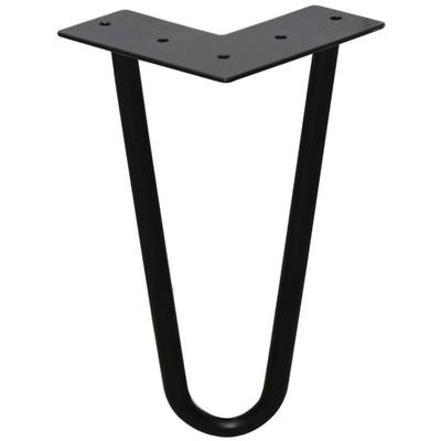 Swanew 4x Hairpin Legs Tischbeine Stahl diy Tischkufen Tischbeine Tisch Austauschbare 2 Bügel, 15cm Image