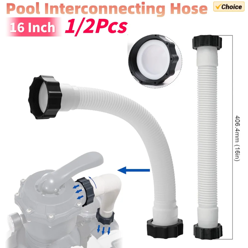 Tuyau de pompe de piscine 11535, 16 pouces, tuyau d'interconnexion pour pompes à filtre Intex, systèmes d'eau salée pour accessoires de piscine Intex
