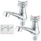 Robinets de salle de bains, Interface universelle, chromés, robinets de lavabo de salle de bains, eau chaude et froide traditionnelle, accessoires de salle de bains, 1 pièce