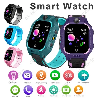 Kinder Smart Watch SIM Karte 2G Internet HD Video Anruf Uhr Wasserdicht GPS SOS Standort Monitor Kinder Junge Mädchen Smartwatch Geschenk