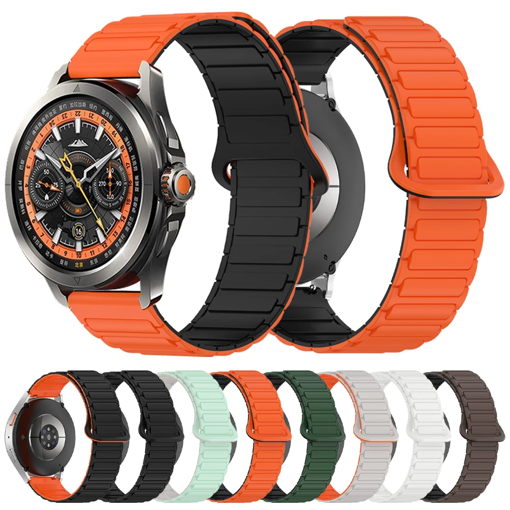 22 mm zweifarbiges Sportarmband für Xiaomi Watch Color 2 Band Mi Watch 2 Pro S4 S3 S2 S1 Aktives magnetisches Armband Silikonarmbänder Image