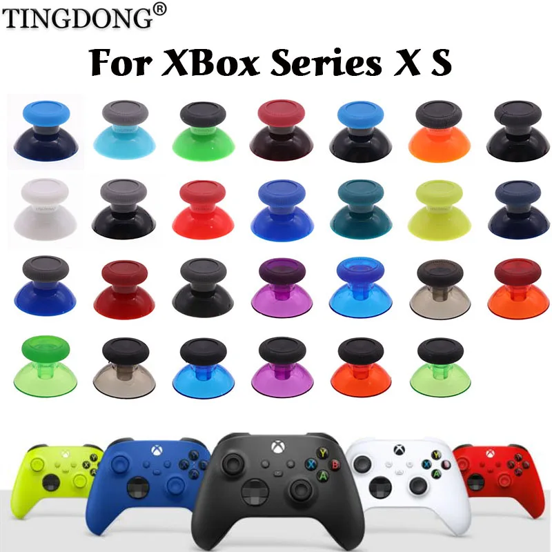 2 stücke für microsoft xbox serie x s controller 3d analoge daumen sticks griff joystick kappe thumbs ticks abdeckung Image
