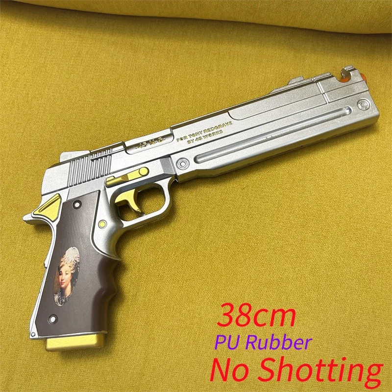 DMC Gun Revolvers Ebenholz & Elfenbein Doppelpistolen Waffen Dante 1:1 Cosplay Modell Halloween Geschenk PU Gummi Kein Schießen Image