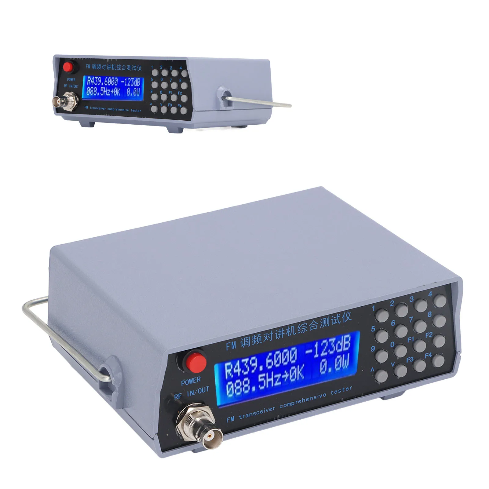 1-470 MHz Signalgenerator FM-Empfangsübertragung Umfassender Tester Frequenz Leistungsmessung 8-12 VDC FM-Tester Image