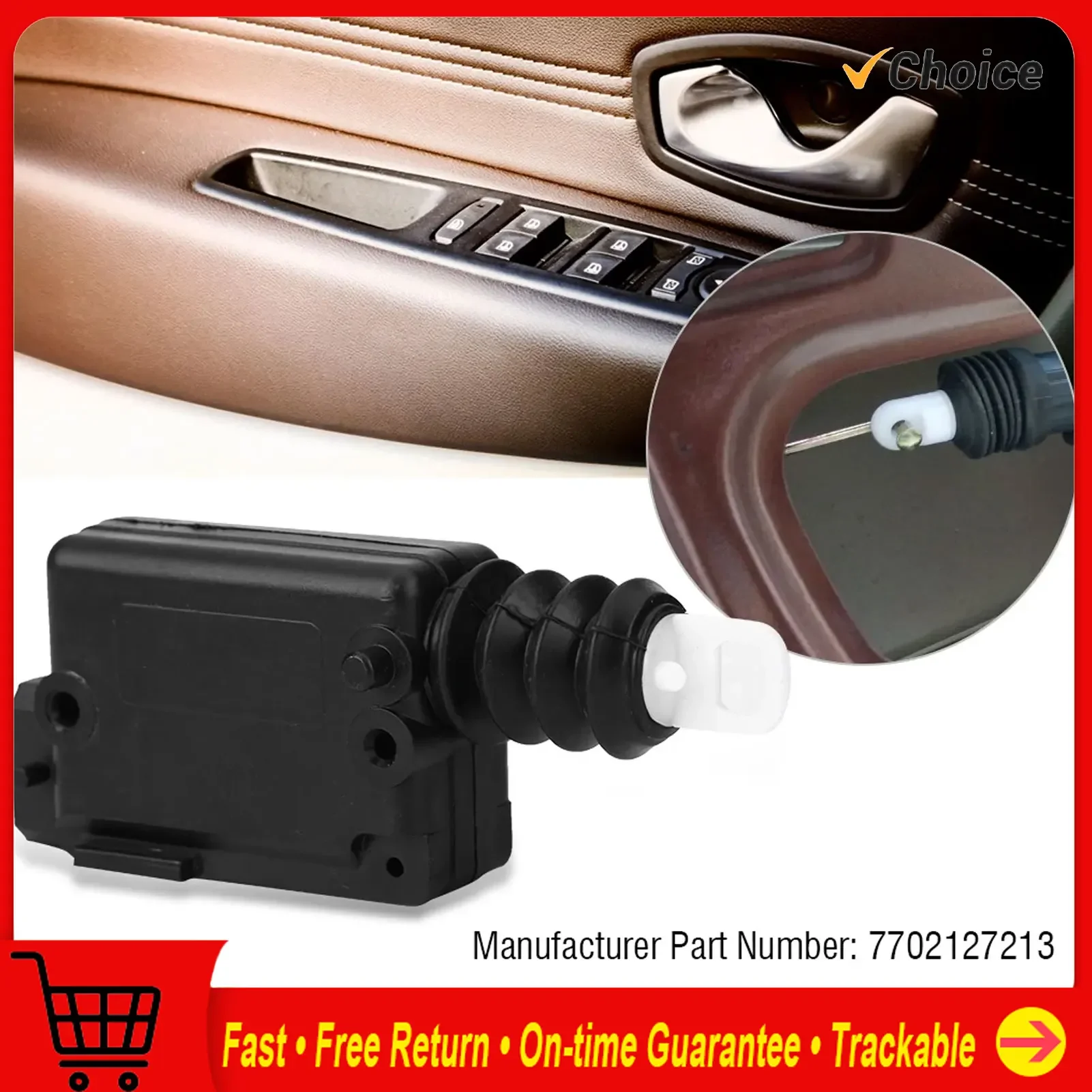 Türschlossantrieb mit Zentralverriegelung, 2-polig, für Renault Megane Scenic Clio 7702127213 Image