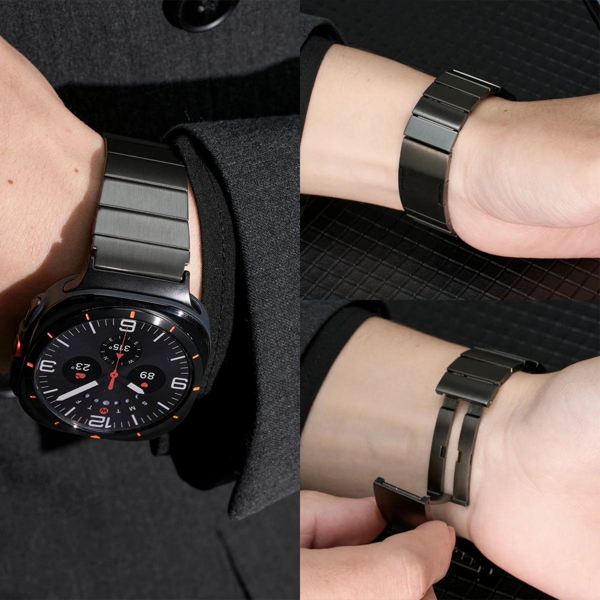 Luxuriöses Titanarmband für Samsung Galaxy Watch Ultra 2022, Armband, ersetztes Zubehör für Galaxy 7 Ultra 47 mm Band Image