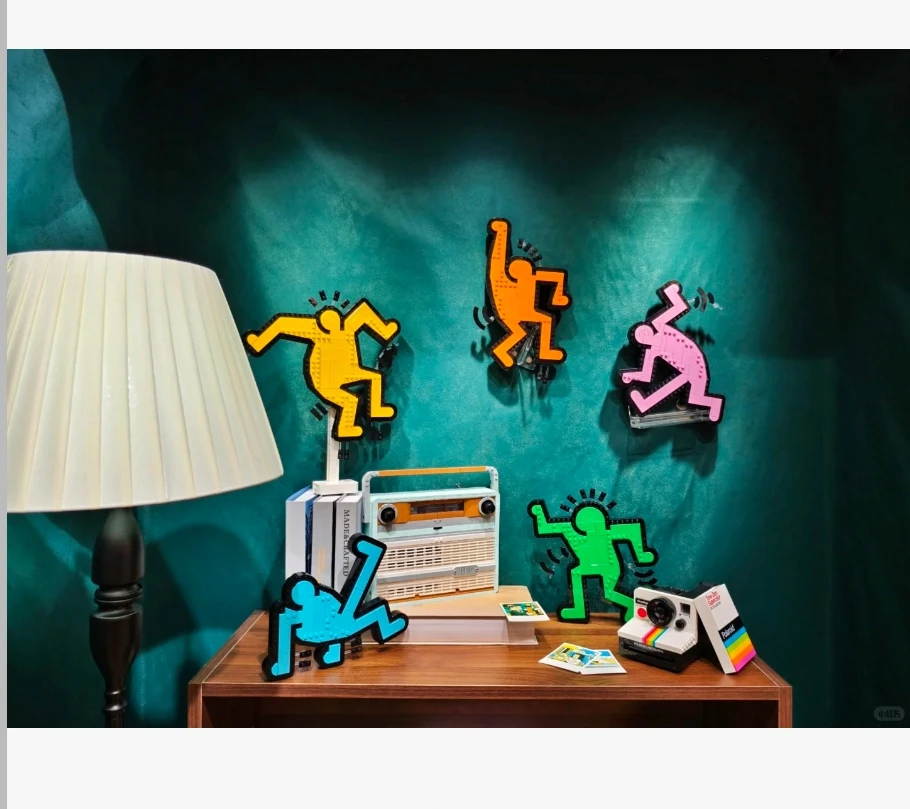 Kreative 1773 Stücke Moc 31216 Kunst Keith Tanzen Figuren Modell Bausteine DIY Montage Ziegel Spielzeug Kinder Geburtstagsgeschenk Image