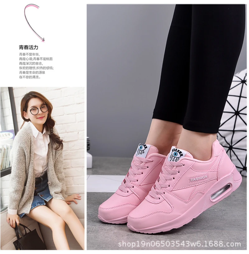 Herbst Winter frauen Schuhe Luftpolster Schuhe frauen Sport Laufschuhe Studenten Einzelnen Schuhe Reise Schuhe Flache Schuhe Modische Image