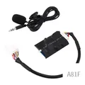Adattatore audio per autoradio Cavo AUX Bluetooth Microfono Interfaccia musicale vivavoce Scatola disco per Toyota Camry Corolla RAV4