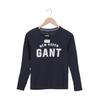 Gant Damen Langarmshirt, Gr. 34, marineblau, kein Etikett