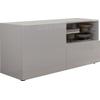 Lowboard INOSIGN "Rio Breite 120 cm, TV-Board 1 Tür u. 1 Schubkasten, TV-Schrank", weiß hochglanz lack, front mit geriffelter struktur, B:121cm H:57cm T:42cm, FSC-zertifizierter Holzwerkstoff, Sideboards, geriffelte Front, modern u. elegant, für...