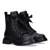 Schnürboots TOMMY HILFIGER, Kinder, Gr. 39, schwarz, Synthetik, modisch, Schuhe, Chunky Boots mit modischen Schnürsenkeln