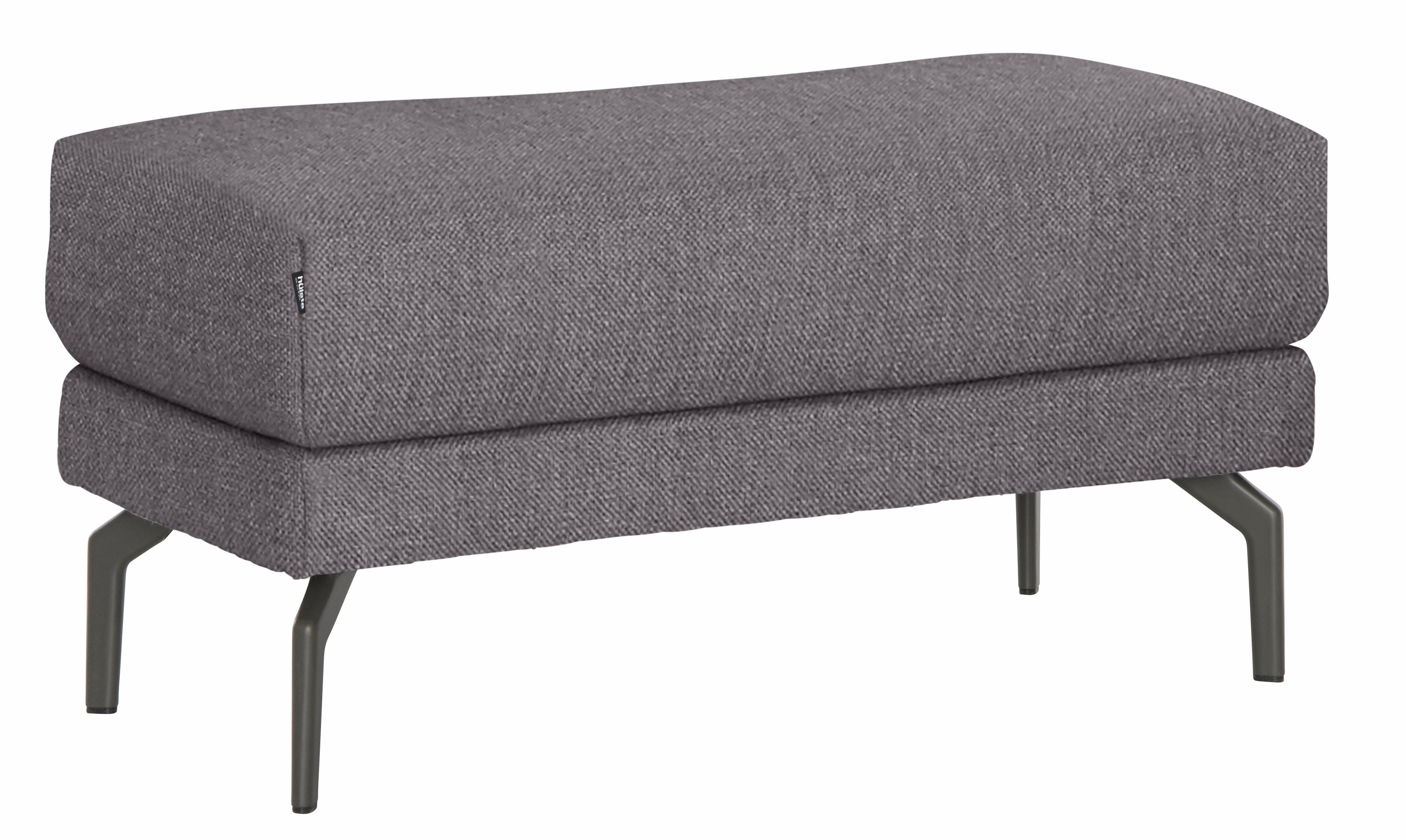 Hockerbank "CR.450, Sitzbank", braun (beigebraun 064, 32), B:93cm H:45cm T:48cm, Flachgewebe VICTORIA (41% Polyacryl 38% Polyester 21% Baumwolle), CREATION BY ROLF BENZ, Hocker, Sitzhocker, Alugussfüße in umbragrau