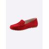 Slipper CAPRICE, Damen, Gr. 38, rot, Veloursleder, sportlich, Schuhe