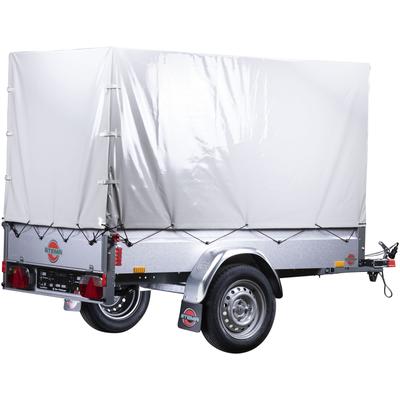 PKW-Anhänger STEMA "Basic 750 Kippsdeichsel", silber (silberfarben), KFZ-Anhänger