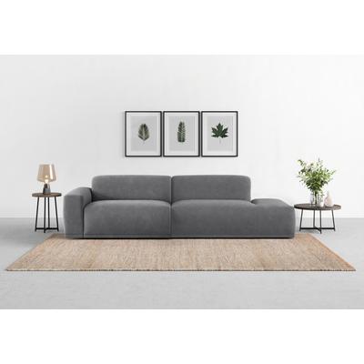 Big-Sofa TRENDMANUFAKTUR "Braga, mit hochwertigem Kaltschaum, Megasofa, in Cord erhältlich", grau (dunkelgrau), B:277cm H:72cm T:107cm, 92% Polyester, 8% Nylon, Sofas, modernes Big-Sofa, Couch mit hohem Sitzkomfort, 277/72/107 cm (B/H/T) Image