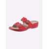 Pantolette WALDLÄUFER, Damen, Gr. 37, rot, Glattleder, modisch, Schuhe