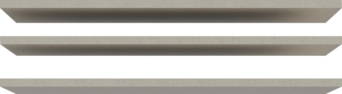 Einlegeboden FORTE, grau (grau textilnachbildung), B:92,8cm H:2,2cm T:42cm, Spanplatte, Einlegeböden, Einlegeboden, 3 tlg. Set