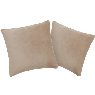 Kissenbezug OTTO HOME "Desner3", beige, B:40cm L:40cm, Microfaser, Obermaterial: 100% Polyester, Kissenbezüge, Kissenhülle mit Reißverschluss, Cashmere-Touch, kuschelig & weich Image