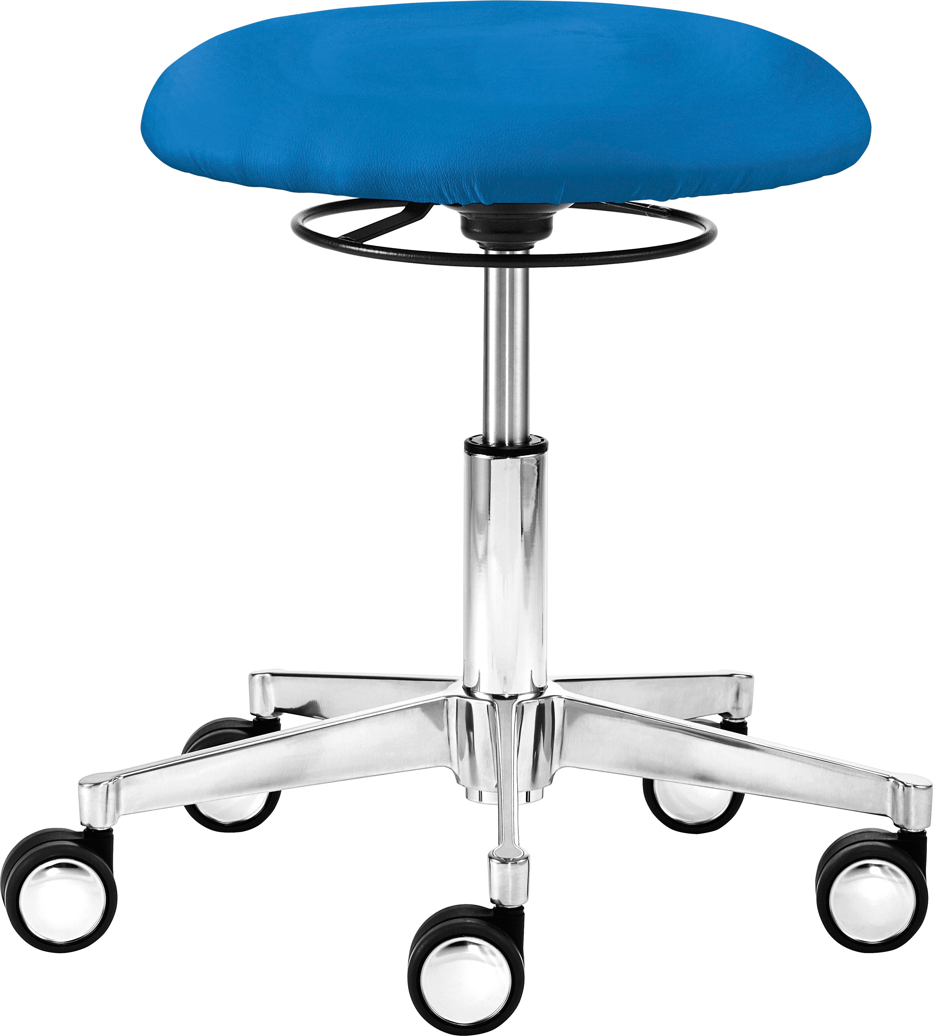 Arbeitshocker MAYER SITZMÖBEL "myXPERT", blau (aquablau), B:52cm H:41,5cm T:52cm, Hocker, Drehhocker