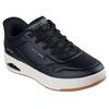 Slip-On Sneaker SKECHERS "UNO CTL-UNO DURABUCK SLIP IN", Herren, Gr. 48,5, schwarz, Lederimitat, casual, Schuhe, Retro Sneaker, Slipper mit Luftkissendämpfung