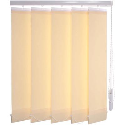 Lamellenvorhang LIEDECO "Vertikalanlage 89 mm" Gr. 12, beige (cream), B:200cm H:250cm, Jalousien Image