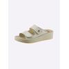 Pantolette MUBB, Damen, Gr. 36, beige, Glattleder, sportlich, Schuhe