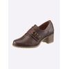 Hochfrontpumps HEINE, Damen, Gr. 36, braun, Synthetik, modisch, Schuhe