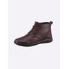 Stiefelette WALDLÄUFER, Damen, Gr. 4,5, rot (dunkelrot), Glattleder, Rindsleder, Basic, Schuhe