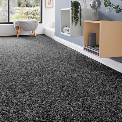 Teppichboden ANDIAMO "Matz, Schlinge, Made in Belgium", schwarz, B:500cm H:6mm L:800cm, Kunstfaser, Teppiche, meliert, Breite 400 cm oder 500 cm, strapazierfähig & pflegeleicht Image
