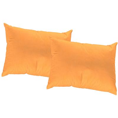 Dekokissen WIRTH Gr. 1, rot (apricot, unifarben), B:40cm L:40cm, Kunstfaser, Dekokissen_Sitzkissen_Kissenhüllen, Kissenhülle ohne Füllung, 2 Stück Image