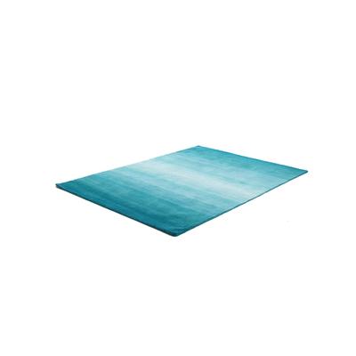 Teppich HEINE HOME Gr. 5, blau (türkis), B:160cm H:12mm L:230cm, Wolle, Schurwolle, Teppiche Image