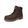 Winterboots CAMEL ACTIVE, Herren, Gr. 41, braun (dunkelbraun), Leder, casual,Basic,modisch, Schuhe, Schnürstiefel mit Profilsohle und Warmfutter