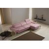 Ecksofa EGOITALIANO "Princess, elegantes Designsofa mit erstklassigem Sitzkomfort, L-Form", rosa (altrosa), B:282cm H:95cm T:168cm, Leder NUVOLE (Echtes Rindsleder). Halbnatürliches, halbnarbiges Rindsleder mit einer natürlichen Körnung von 1, 2 bis...