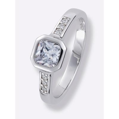 Fingerring LADY Gr. 17, silber (silber 925), Fingerringe, Damen, 17, Silber 925 (Sterlingsilber)-Glas, Silber 925 (Sterlingsilber), Glas Image