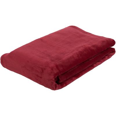 Wohndecke GÖZZE "Memphis", rot, B:180cm L:220cm, Wohndecken, in tollen Unifarben, Kuscheldecke Image