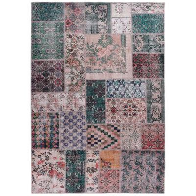 Teppich HEINE HOME Gr. 1, bunt (grün, bunt), B:70cm H:3mm L:140cm, Kunstfaser, Polyester, Teppiche Image