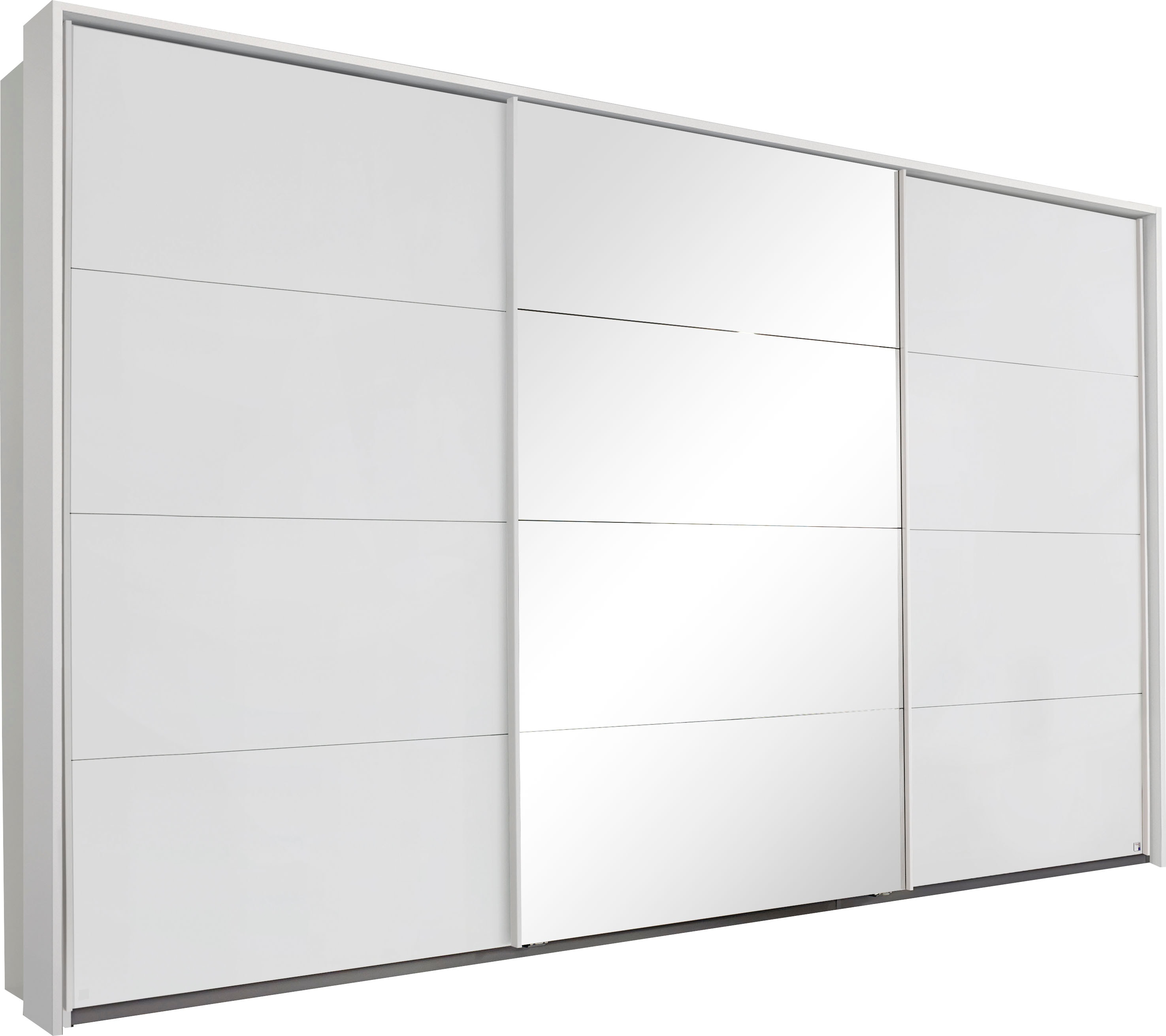 Schwebetürenschrank RAUCH "Kleiderschrank Schrank Garderobe Schlafzimmerschrank TUBONA", weiß, B:368cm H:233cm T:64cm, Holzwerkstoff, Schränke, Schwebetürenschrank Kleiderschrank, mit umfangreicher Innenausstattung und Passepartout MADE IN GERMANY