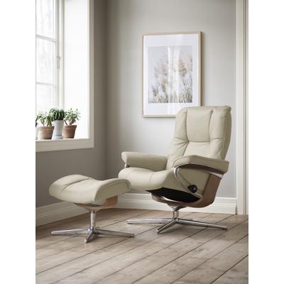 Relaxsessel STRESSLESS "Mayfair", beige (cream batick), B:92cm H:103cm T:79cm, Leder BATICK: BATICK ist ein leicht korrigiertes, durchgefärbtes und genarbtes Möbelleder, bei dem die meisten Unebenheiten und Spuren in der Regel entfernt wurden.,... Image