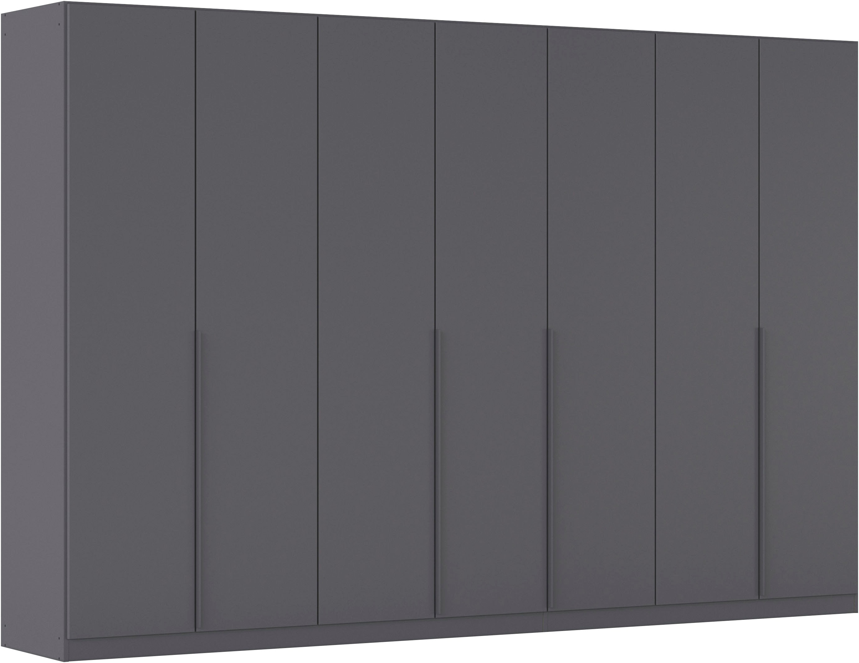 Drehtürenschrank RAUCH "Kleiderschrank Schrank Garderobe AGORDO TOPSELLER Schlafzimmer", grau (graumetallic), B:315cm H:210cm T:54cm, Holzwerkstoff, Schränke, durchdachte Innenausstattung, in 7 Breiten und 2 Höhen MADE IN GERMANY, Topseller Image