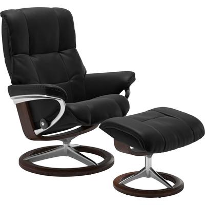 Relaxsessel STRESSLESS "Mayfair", schwarz (schwarz batick), B:83cm H:102cm T:73cm, Leder BATICK: BATICK ist ein leicht korrigiertes, durchgefärbtes und genarbtes Möbelleder, bei dem die meisten Unebenheiten und Spuren in der Regel entfernt wurden.,... Image