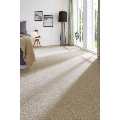 Teppichboden MY HOME "Isabella, Velours, Made in Netherlands", beige, B:400cm H:8,5mm L:700cm, Teppiche, Breite 400 cm, Uni Farben, weich, pflegeleicht, strapazierfähig Image