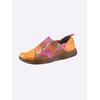 Slipper GEMINI, Damen, Gr. 37, bunt (orange, bunt), Glattleder, sportlich, Schuhe