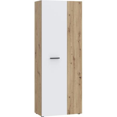 Schuhschrank FORTE "NET306", braun (artisan eiche, weiß), B:68,7cm H:181,1cm T:36,5cm, Spanplatte, Schränke, Schuhschrank, inklusive Einlegböden, verschiedene Dekore Image